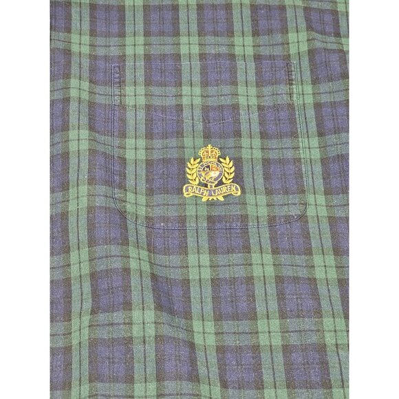 Polo Ralph Lauren‎ Button Down Shirt Mens XL. Crest Logo Cotton Plaid VTG. - Picture 3 of 6